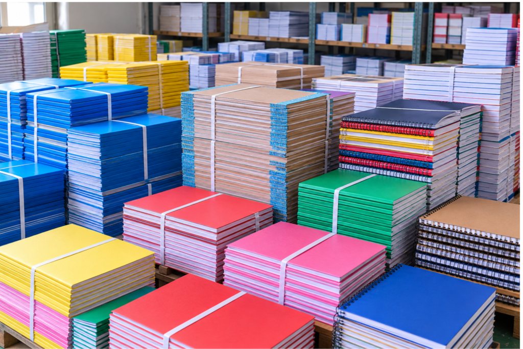 Thick and thin paper notebooks